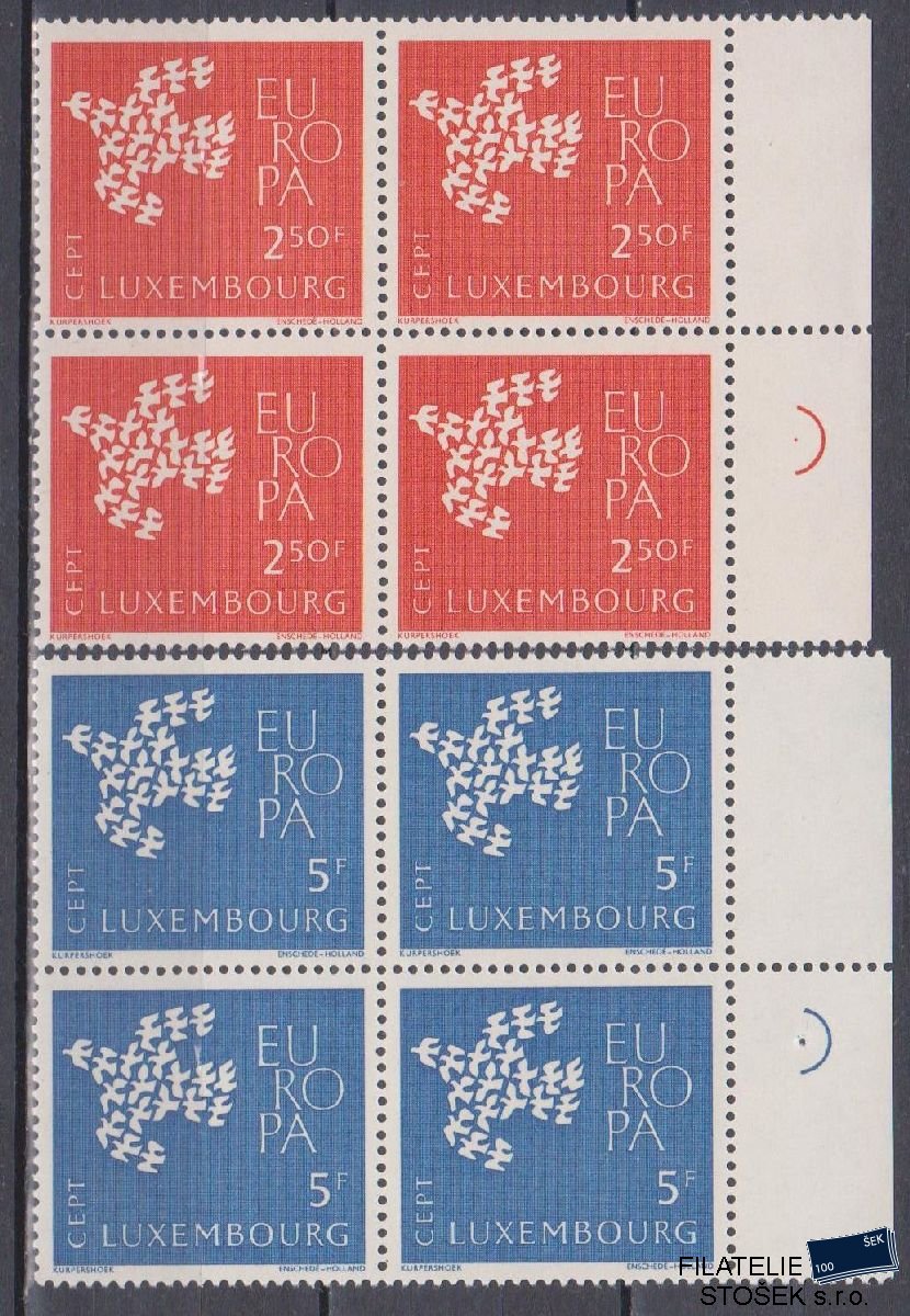 Lucembursko známky Mi 647-48 4 Blok
