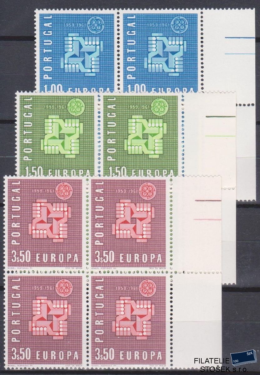 Portugalsko známky Mi 907-9 4 Blok