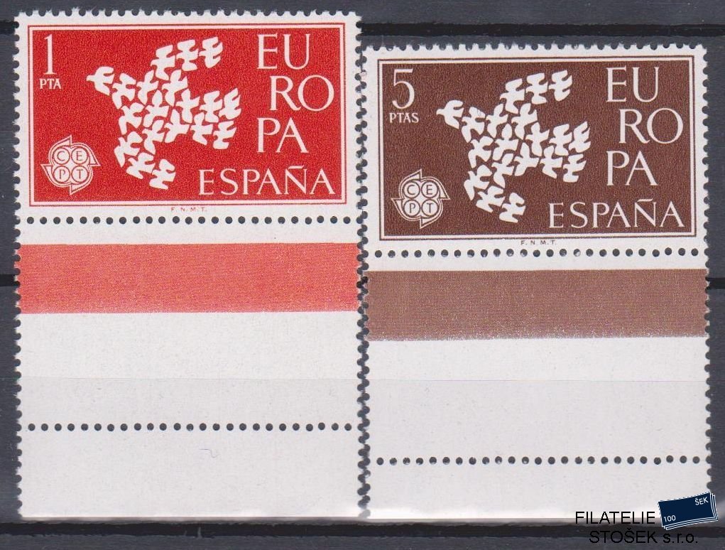 Španělsko známky Mi 1266-67 Kupón 2 Páska