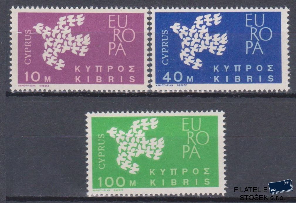Kypr známky Mi 197-99