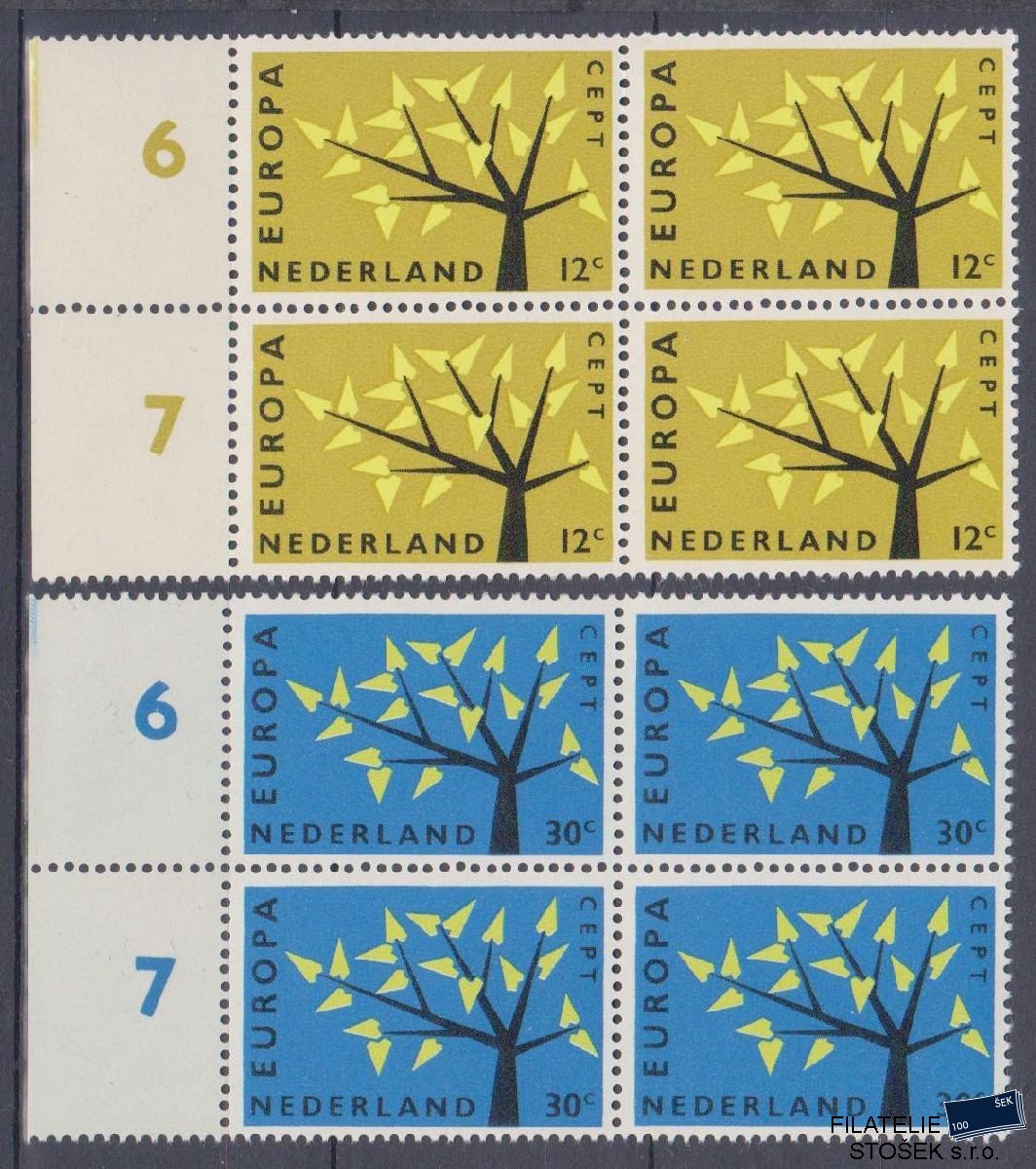Holandsko známky Mi 782-83 4 Blok