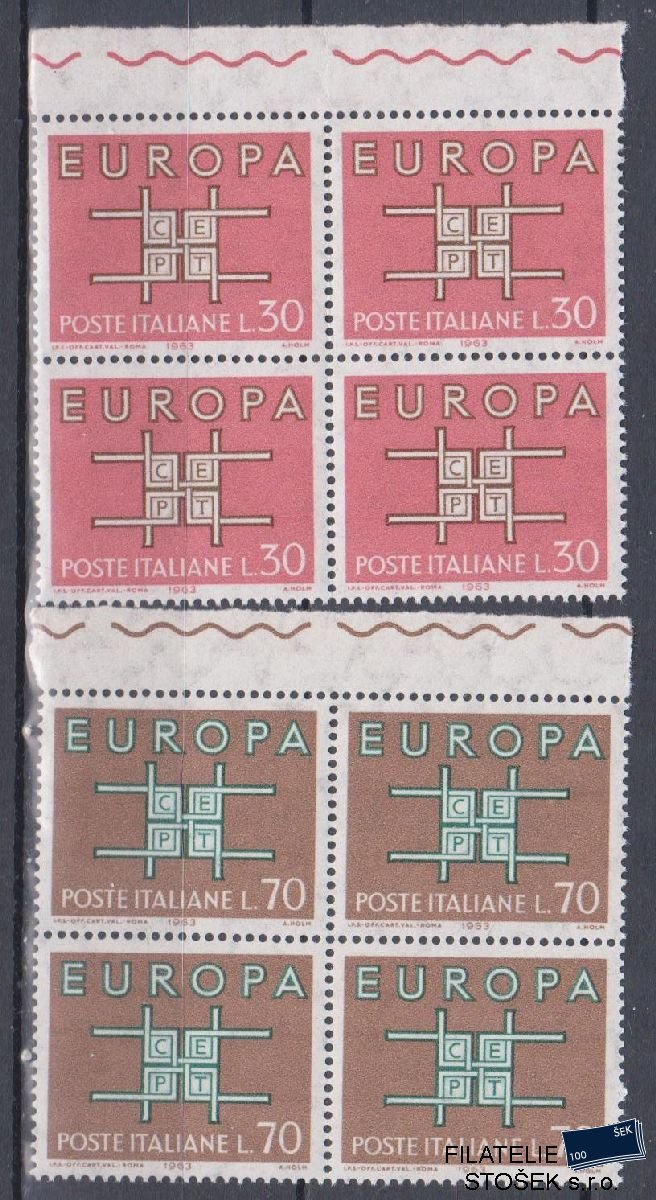 Itálie známky Mi 1149-50 4 Blok