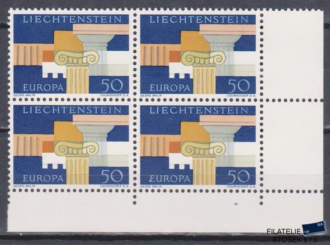 Liechtenstein známky Mi 431 4 Blok