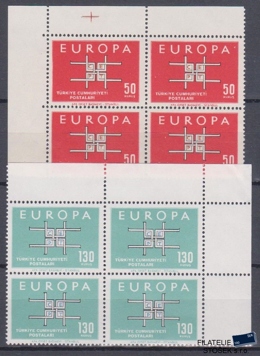 Turecko známky Mi 1888-89 4 Blok