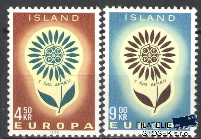Island známky Mi 385-86