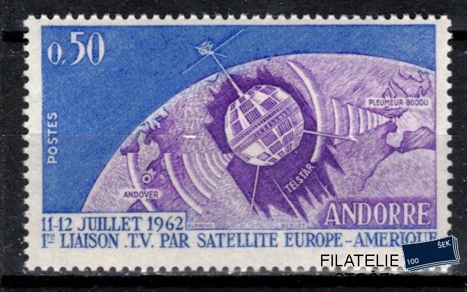 Andorra fr. známky 1962-3 Telecomunication