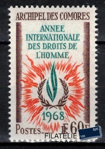 Comores známky 1968 Droits de l´homme