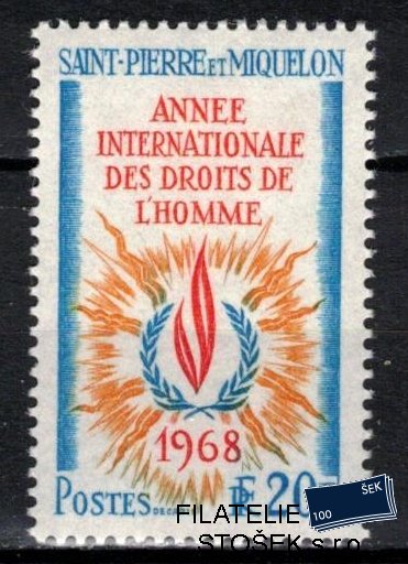 S.P.M. známky 1968 Droits de l´homme