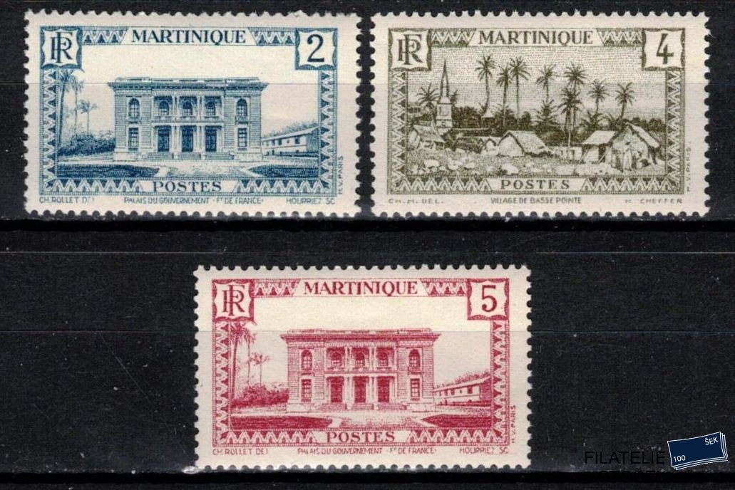 Martinique známky Yv 134-6 sestava známek