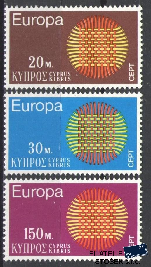 Kypr známky Mi 332-34