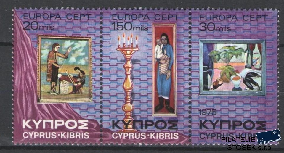 Kypr známky Mi 426-28 Spojka