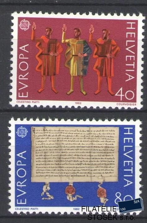 Švýcarsko známky Mi 1221-22