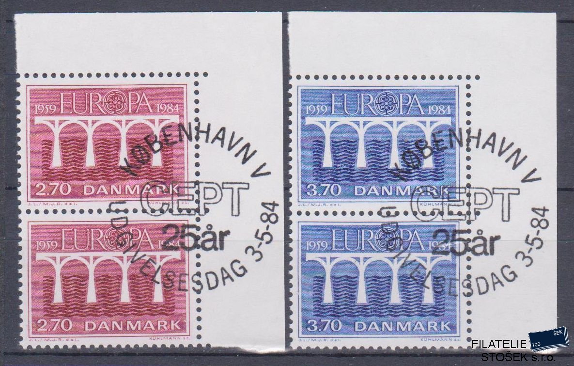 Dánsko známky Mi 806-7 2 Páska