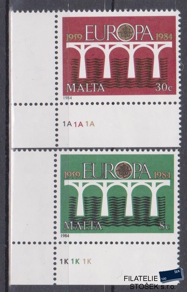 Malta známky Mi 704-5 Rohové
