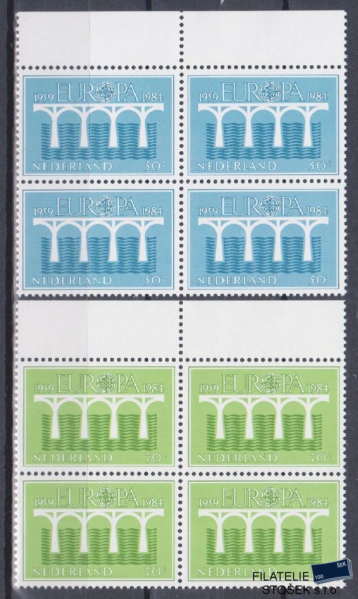 Holandsko známky Mi 1251-52 4 Blok