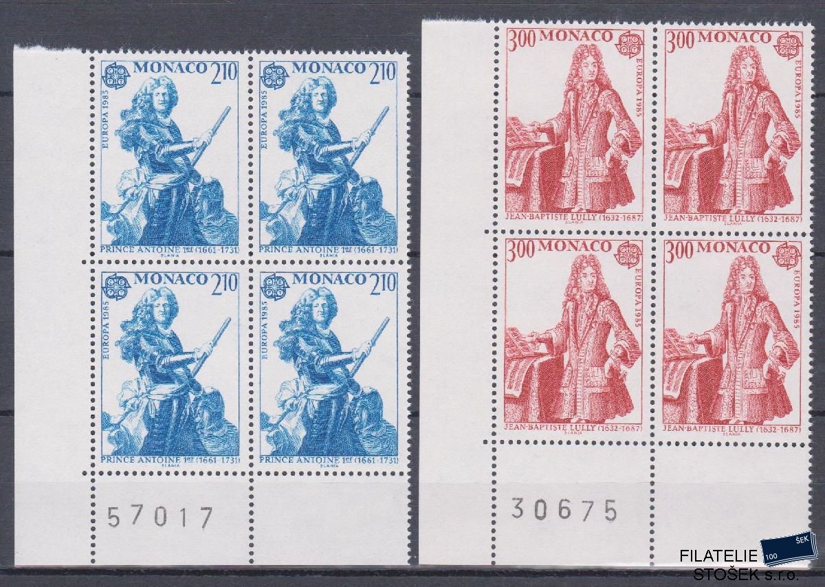 Monako známky Mi 1681-82 4 Blok Rohový
