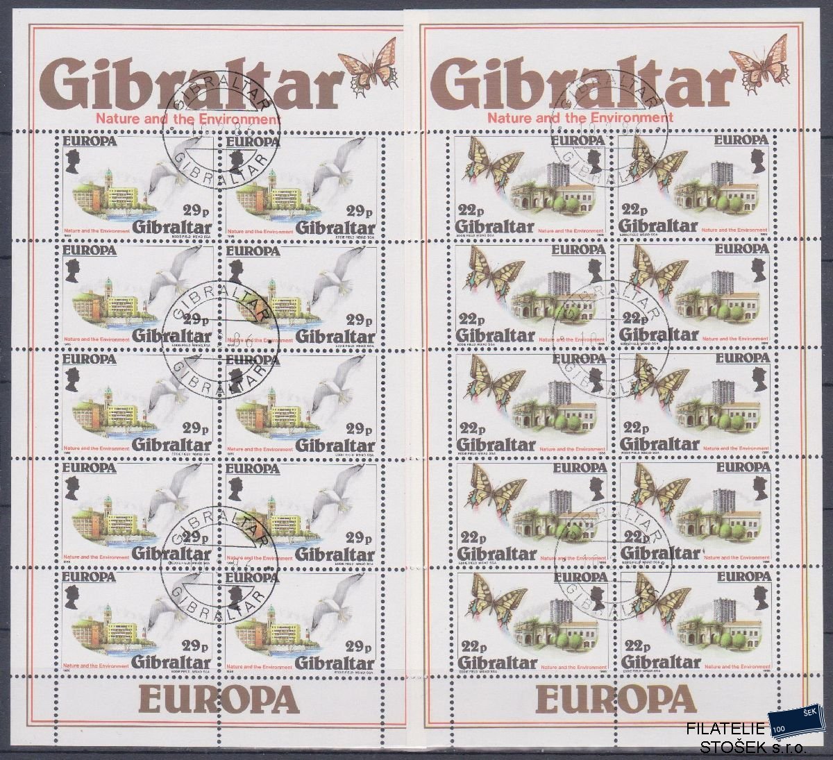 Gibraltar známky Mi 503-504 KL