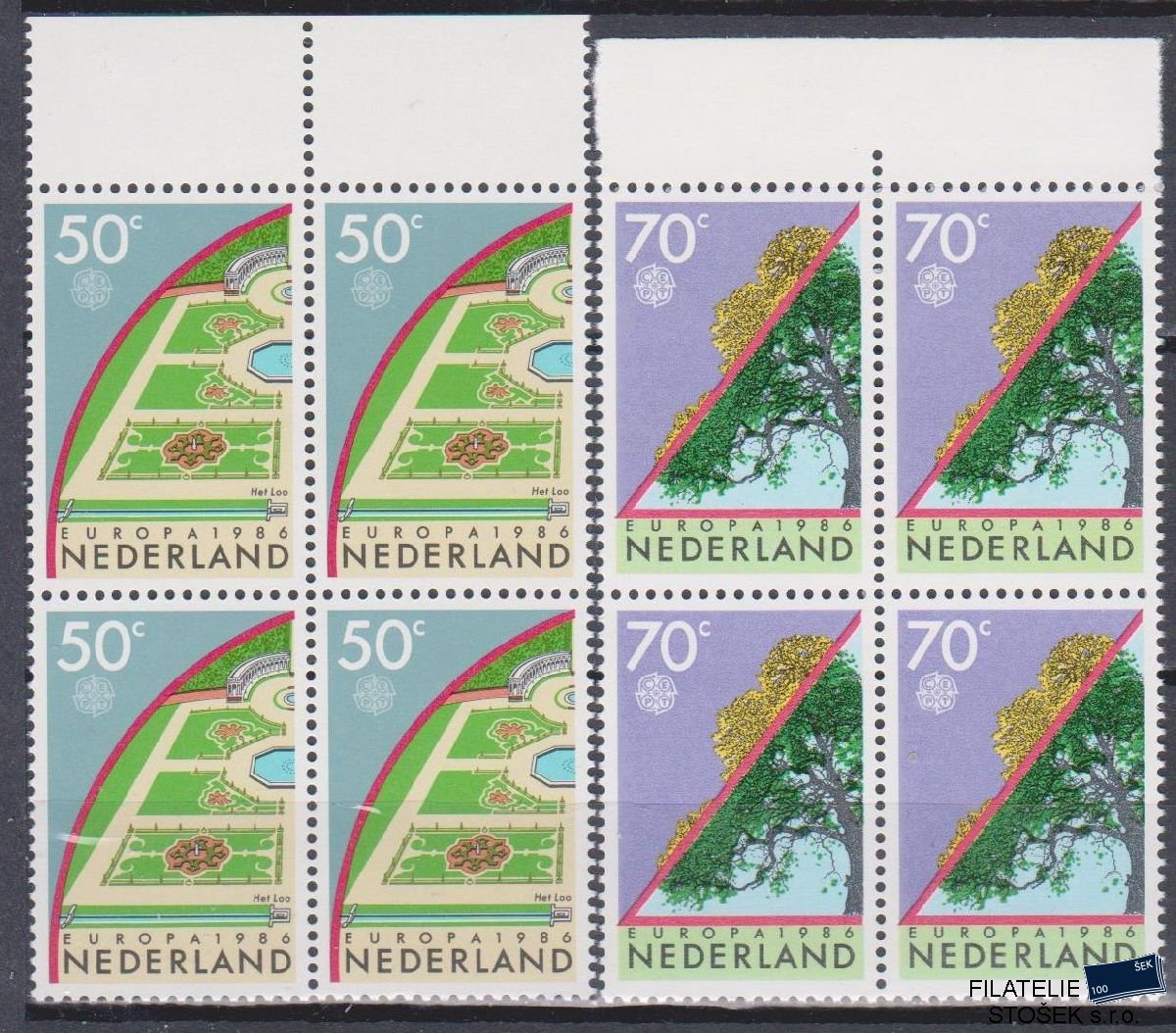 Holandsko známky Mi 1292-93 4 Blok