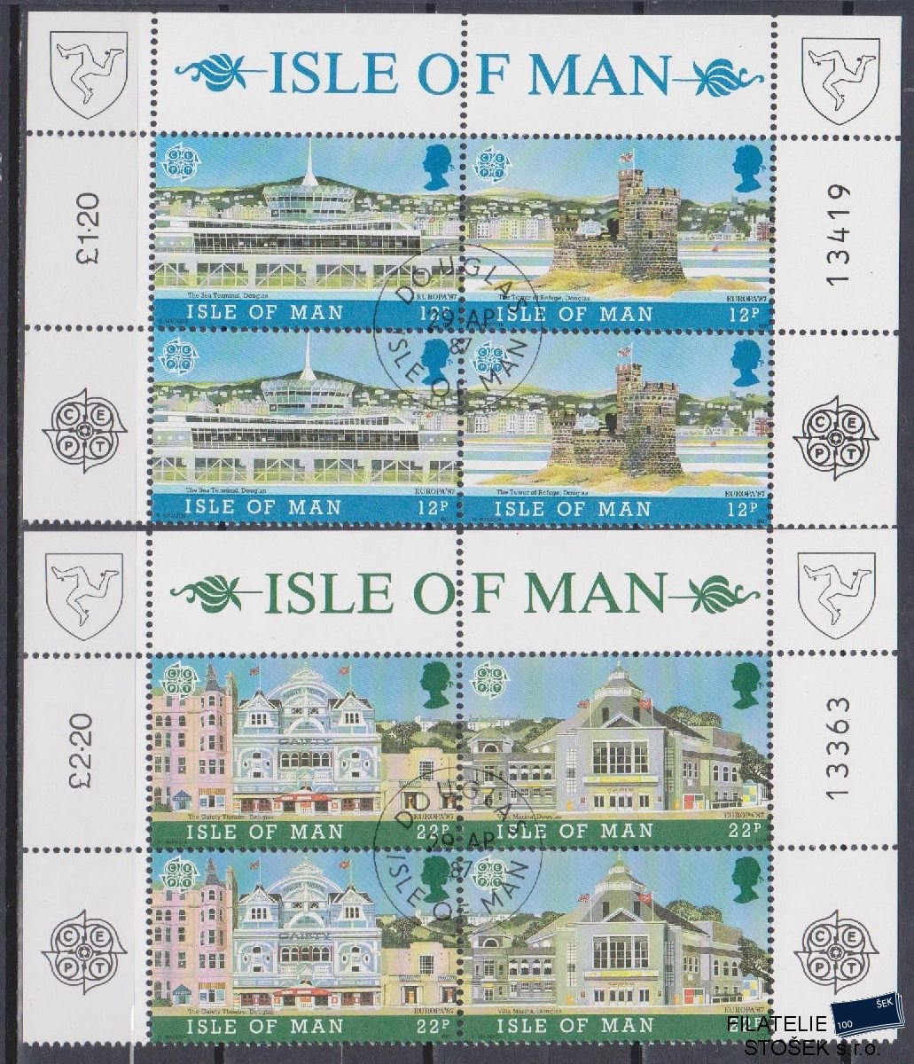Isle of Mann známky Mi 335-38 4 Blok