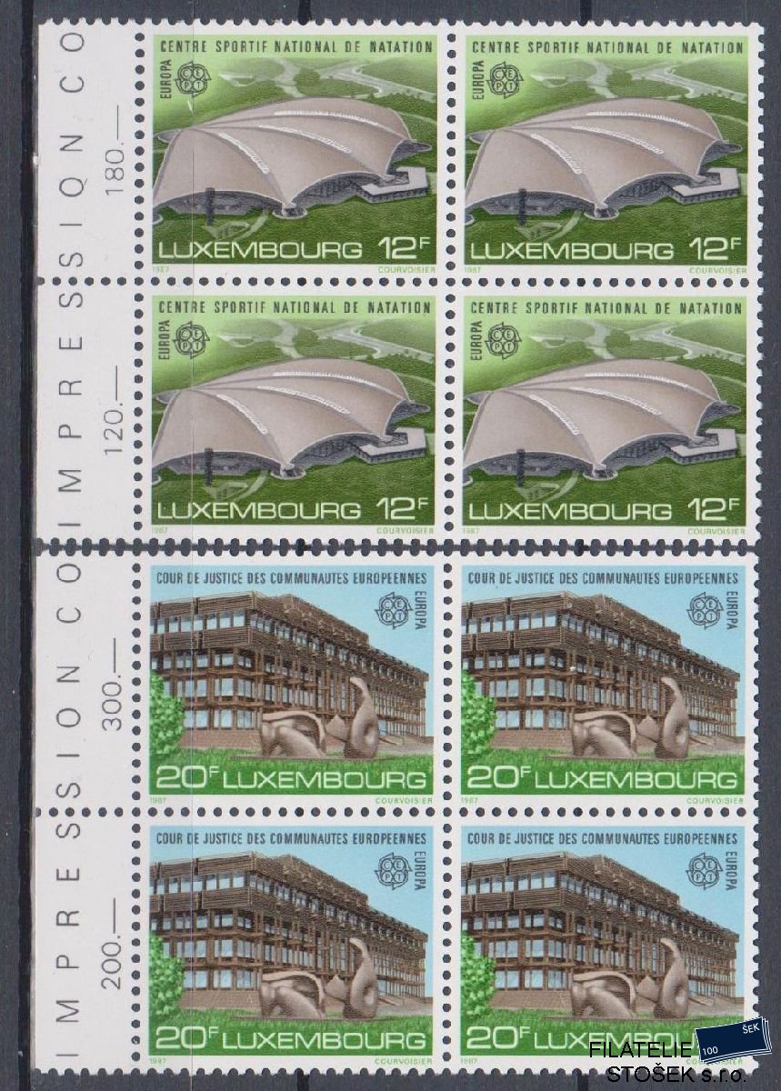 Lucembursko známky Mi 1174-75 4 Blok