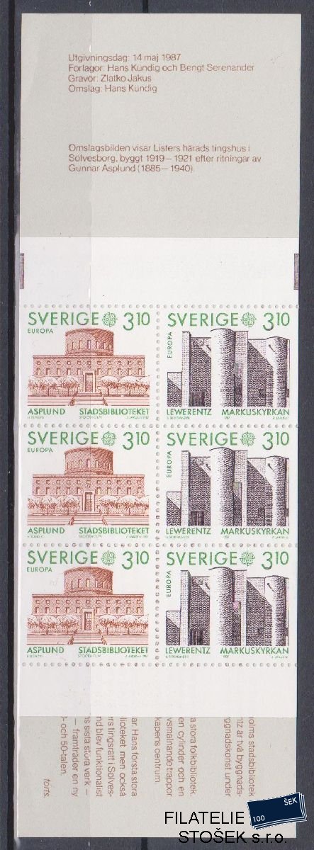 Švédsko známky mi 1429-30 Sešitek