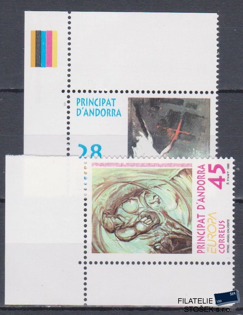 Španělská Andora známky Mi 232-33