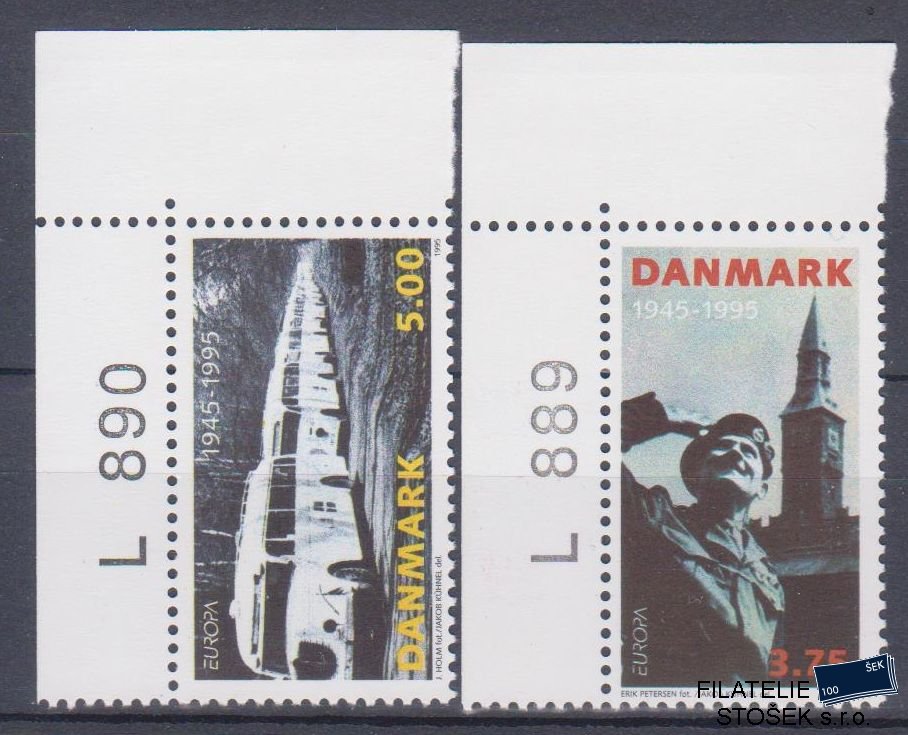 Dánsko známky Mi 1100-1 Rohové