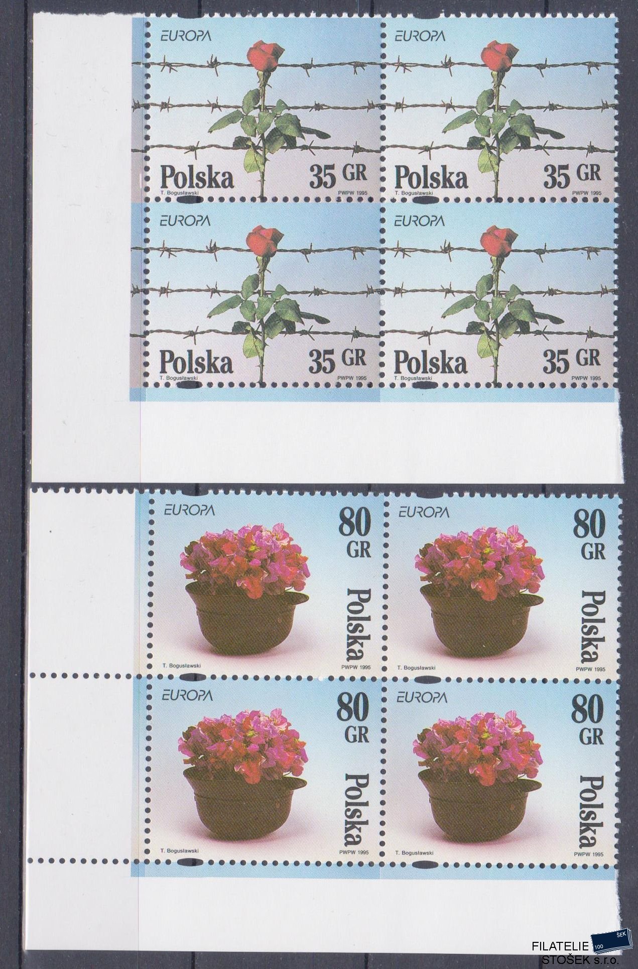 Polsko známky Mi 3533-34 4 Blok