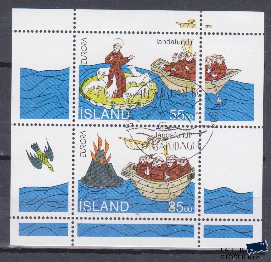Island známky MI Blok 15