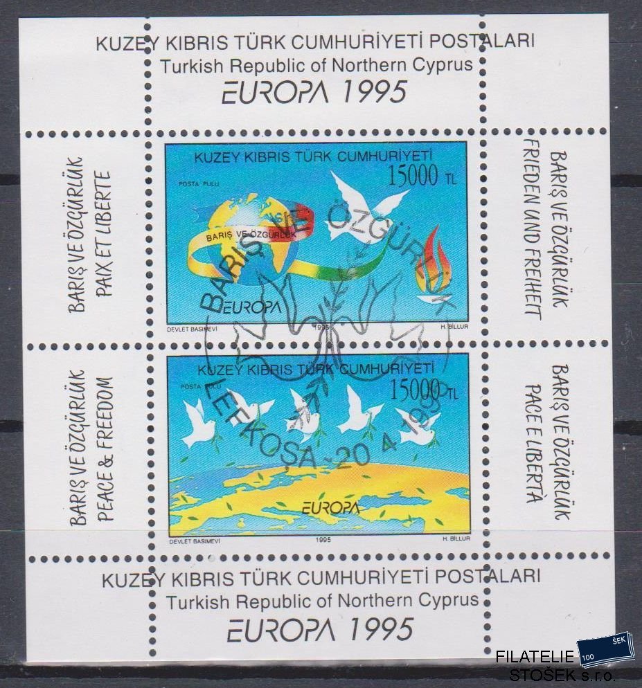 Turecký Kypr známky Mi Blok 14