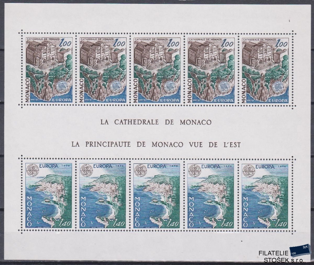 Monako známky Mi Blok 12
