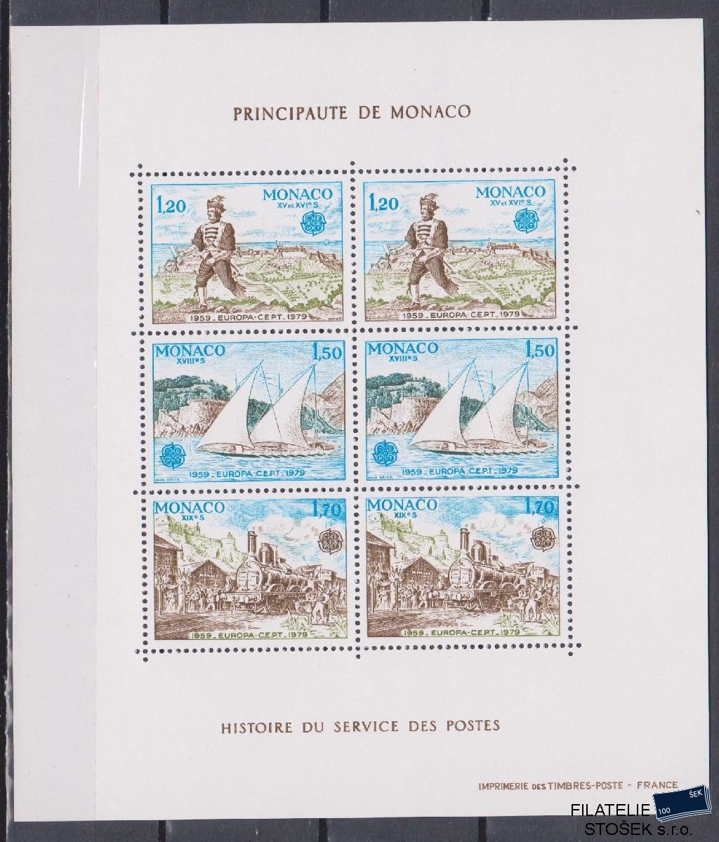 Monako známky Mi Blok 15