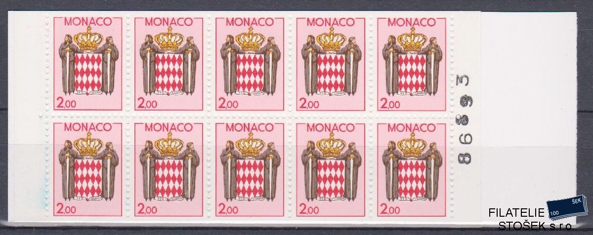 Monako známky Mi 1850 Sešitek