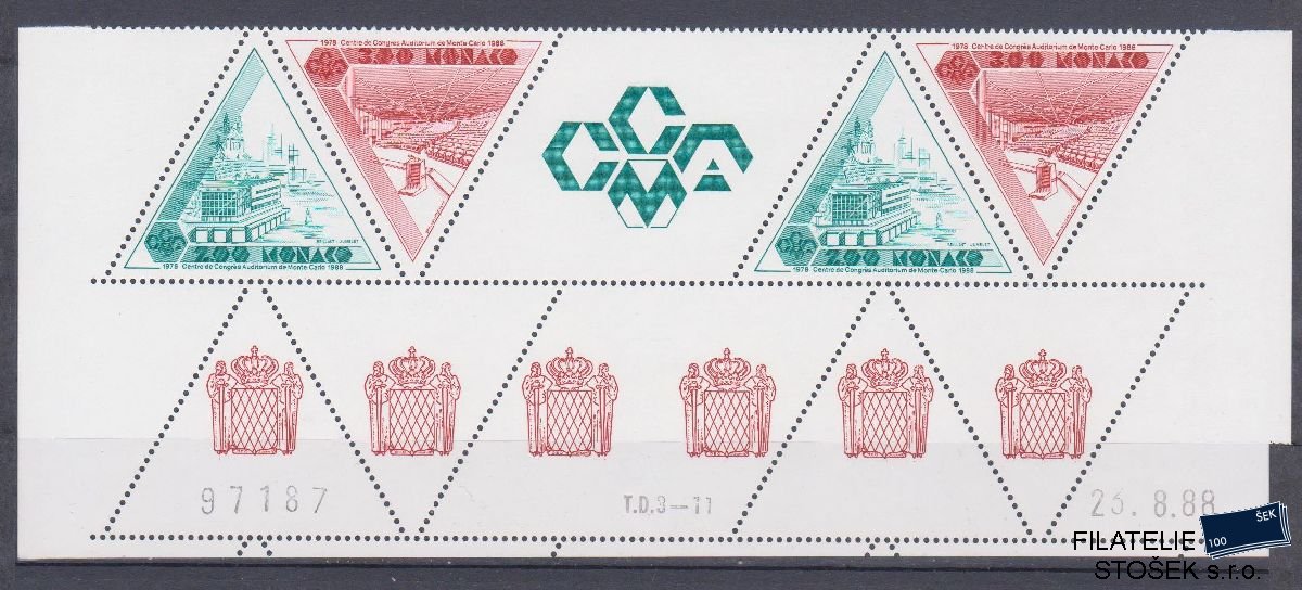 Monako známky Mi 1880-81 Páska