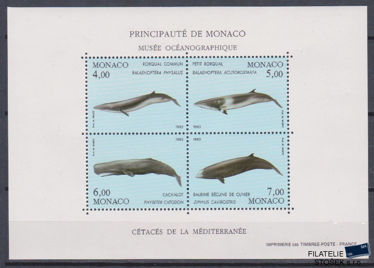 Monako známky Mi Blok 54