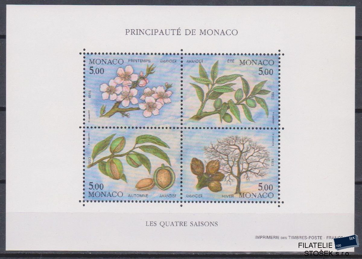 Monako známky Mi Blok 57