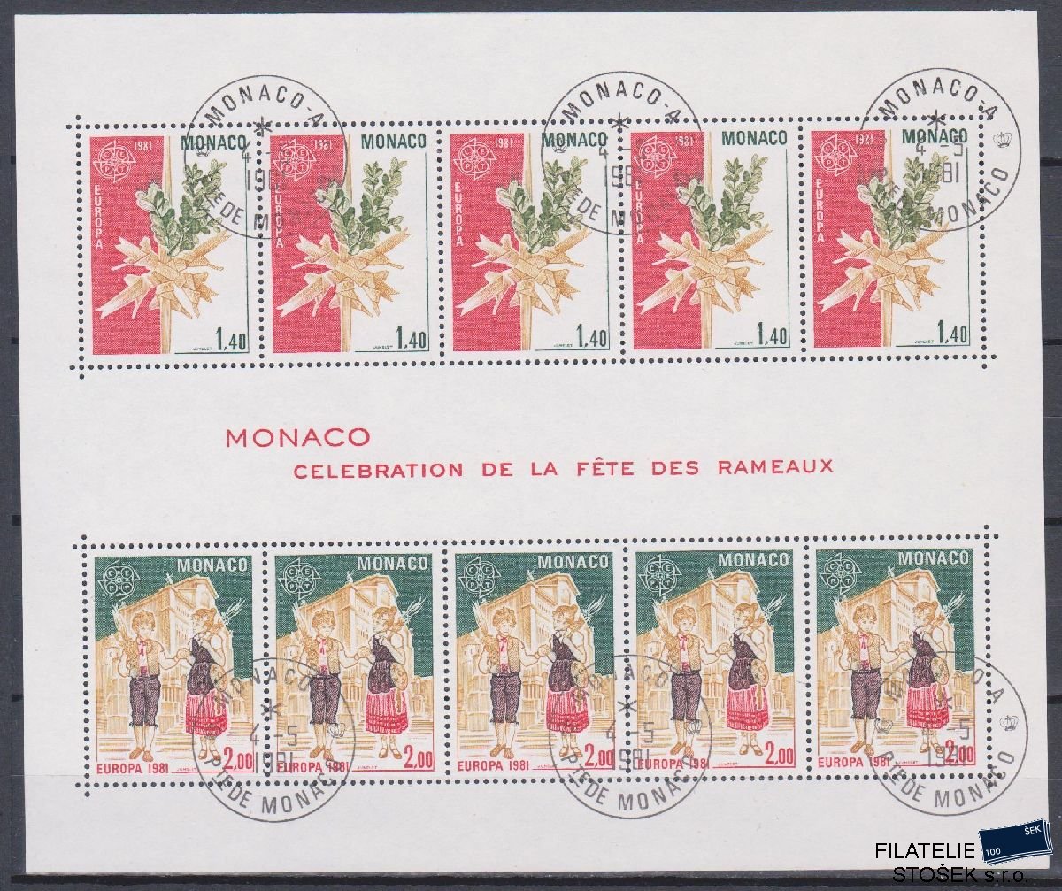 Monako známky Mi Blok 17