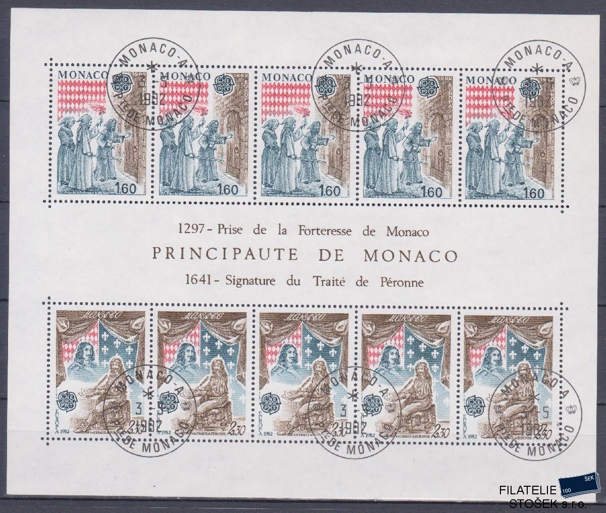 Monako známky Mi Blok 19