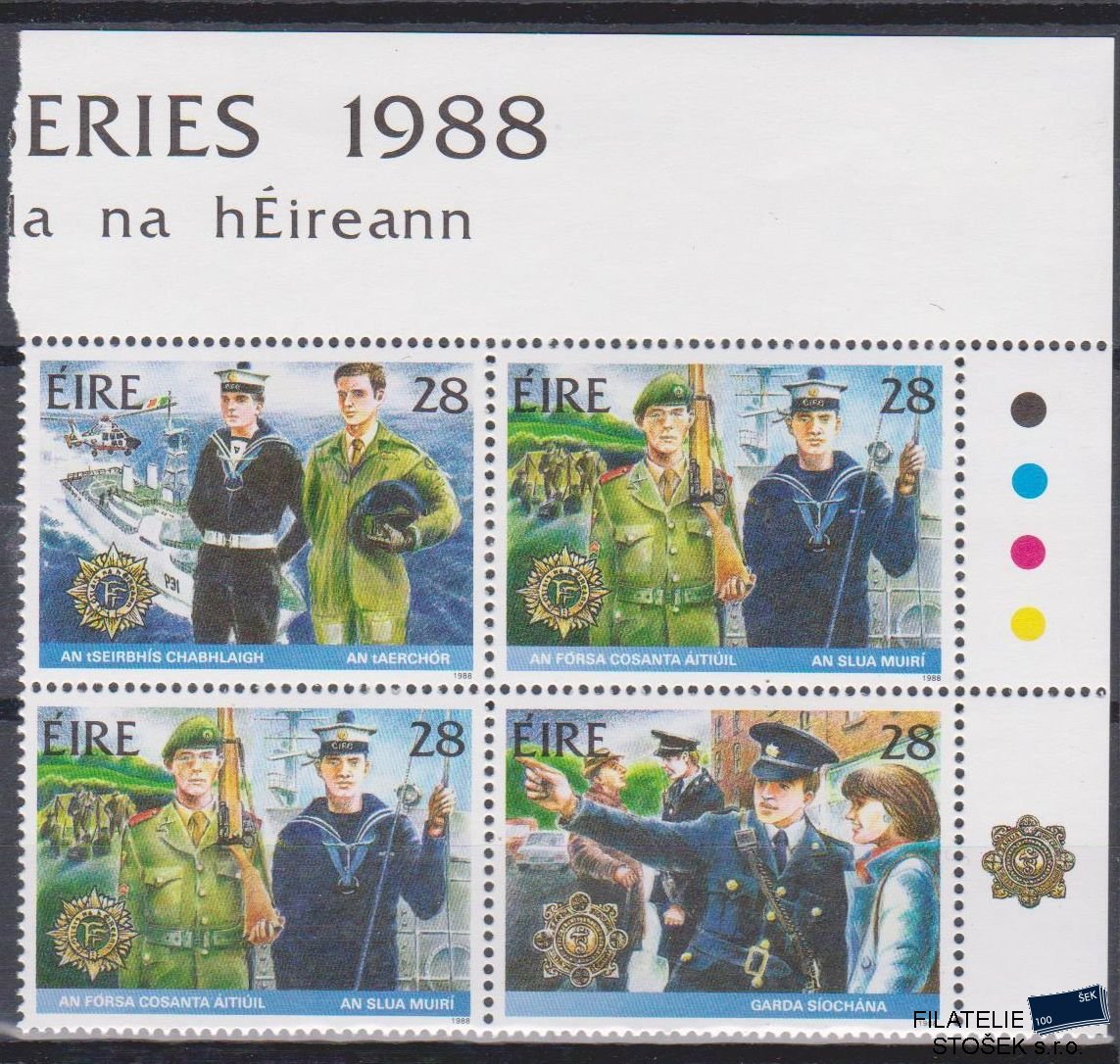 Irsko známky Mi 658-61 4 Blok