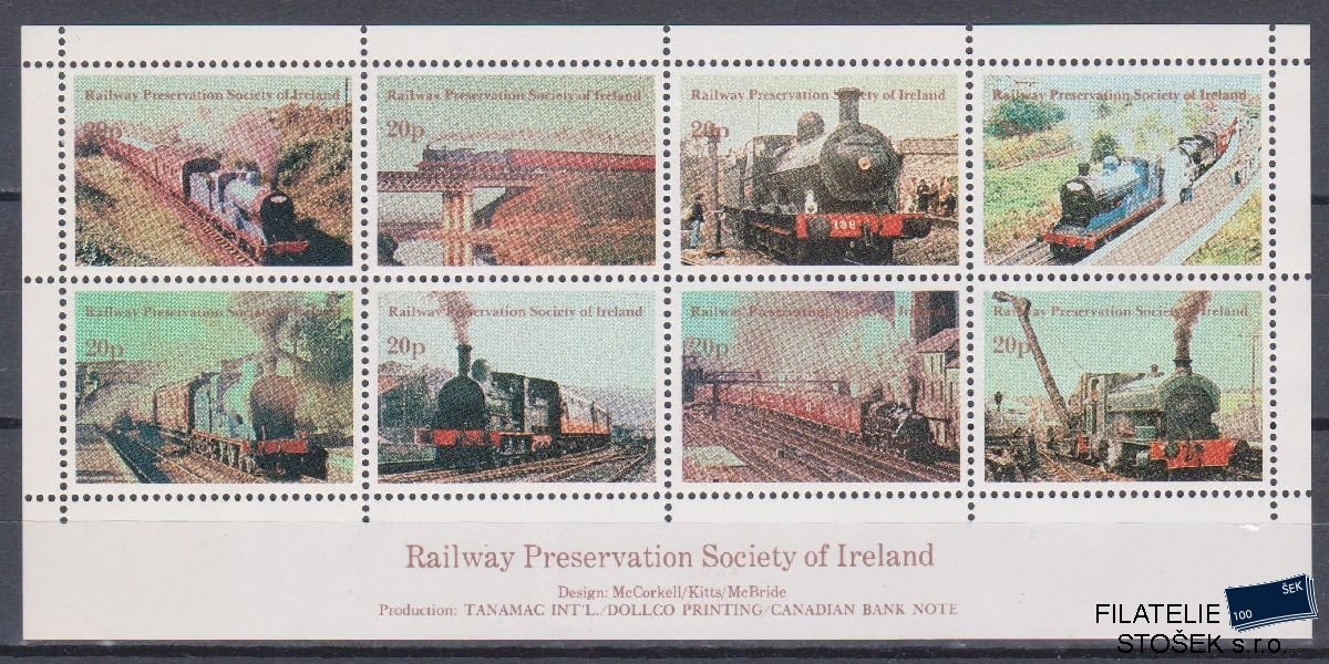Irsko známky Mi Railway Preservation Society of Ireland