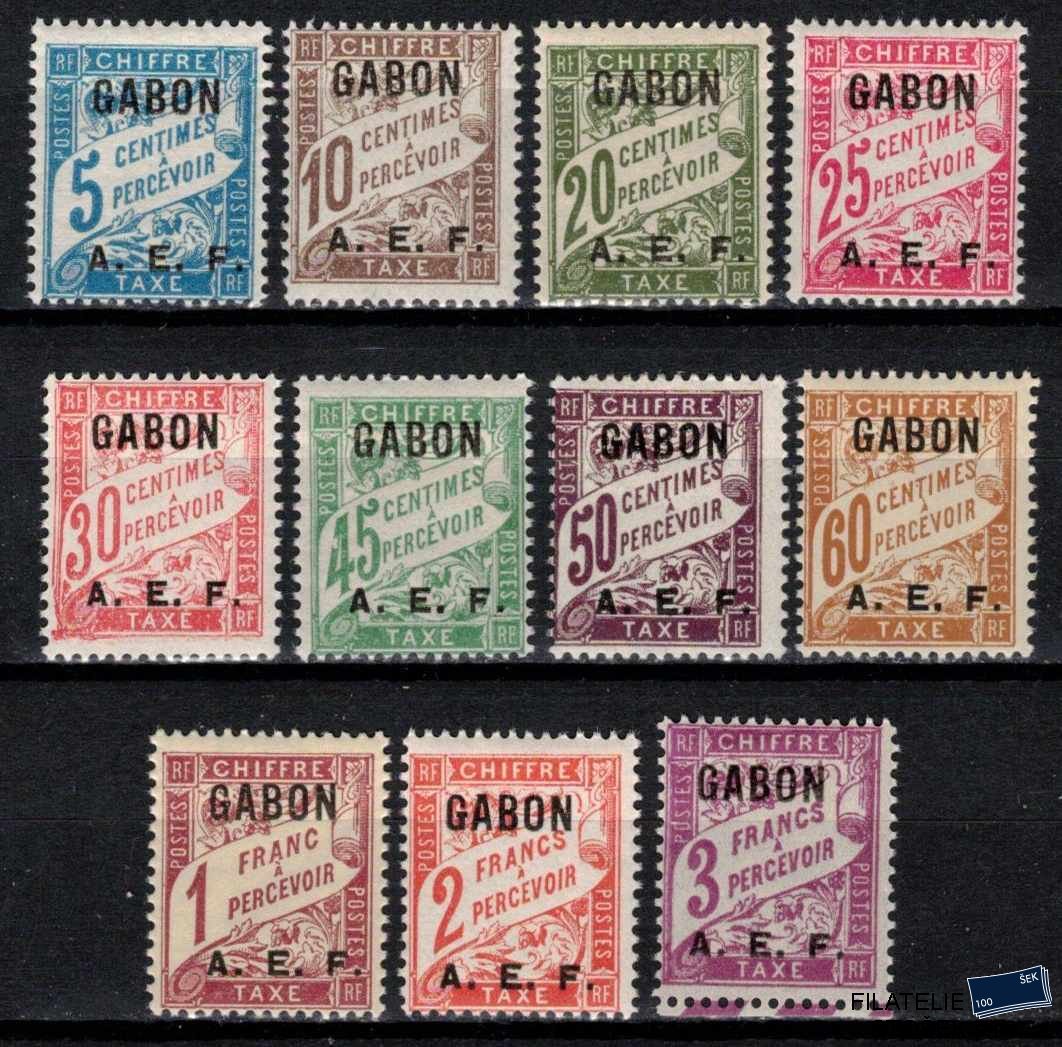 Gabon známky Yv TT 1-11