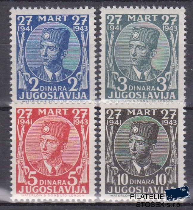 Jugoslávie známky Mi 441-44