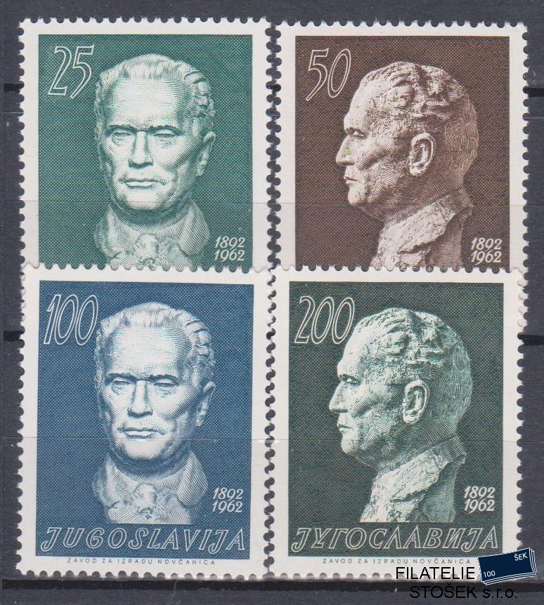 Jugoslávie známky Mi 1003-6 4 Blok