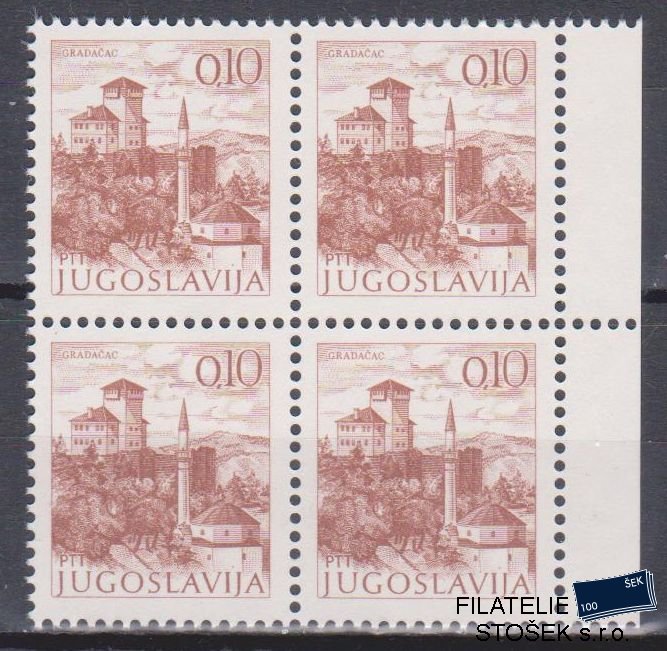 Jugoslávie známky Mi 1465 4 Blok