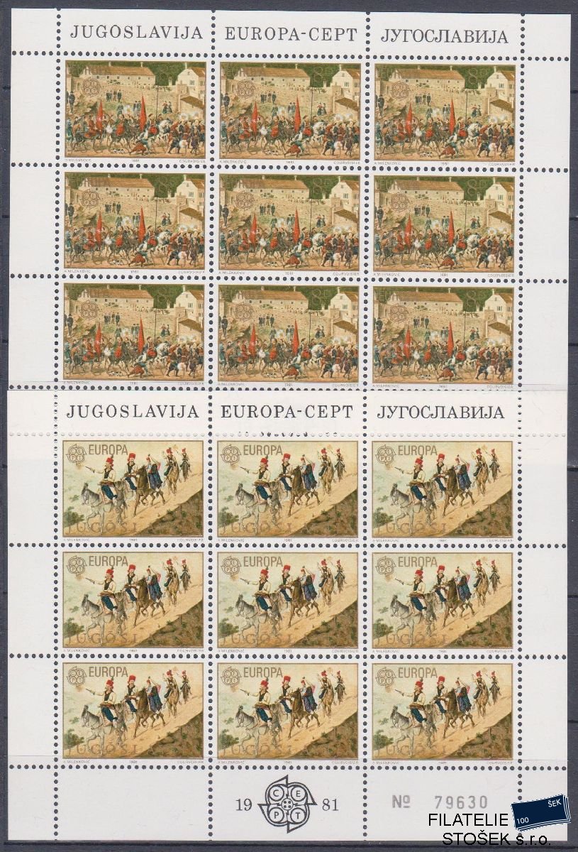 Jugoslávie známky Mi 1883-84 KL