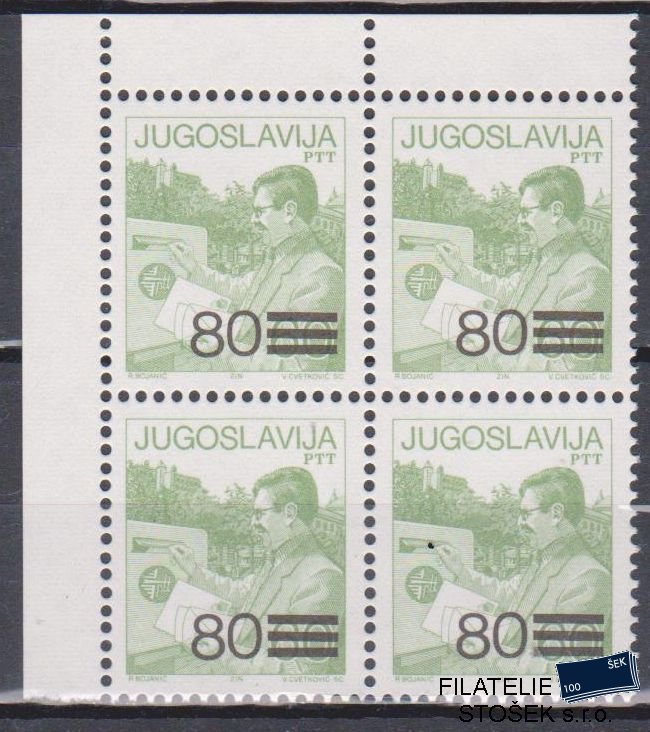 Jugoslávie známky Mi 2240 4 Blok