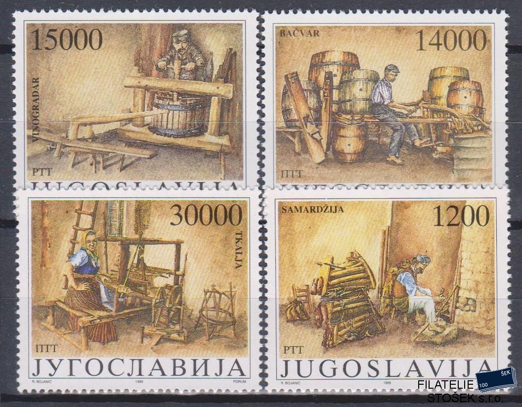 Jugoslávie známky Mi 2380-83