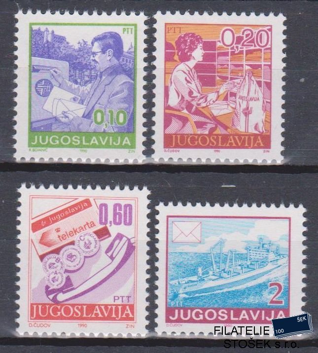 Jugoslávie známky Mi 2401-4C