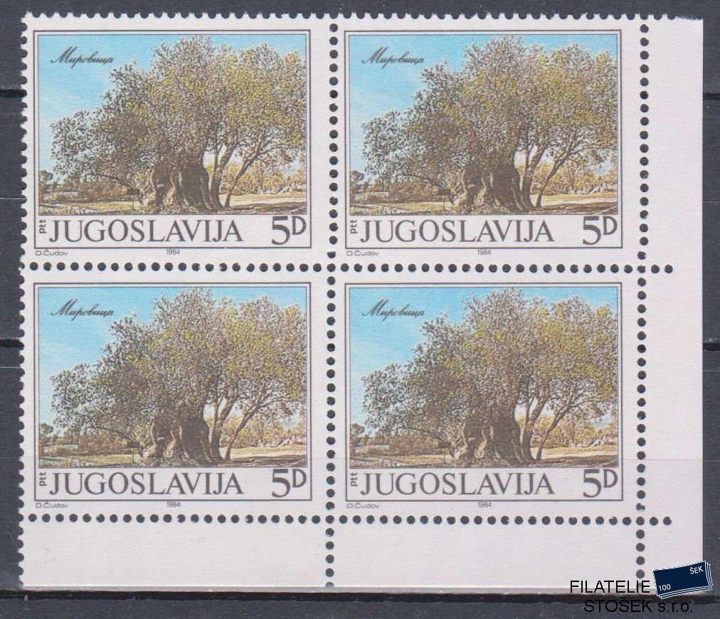 Jugoslávie známky Mi 2065 4 Blok