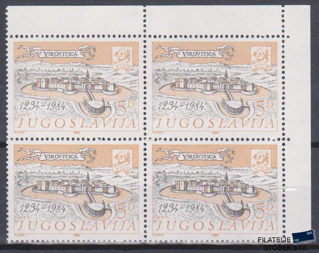 Jugoslávie známky Mi 2068 4 Blok